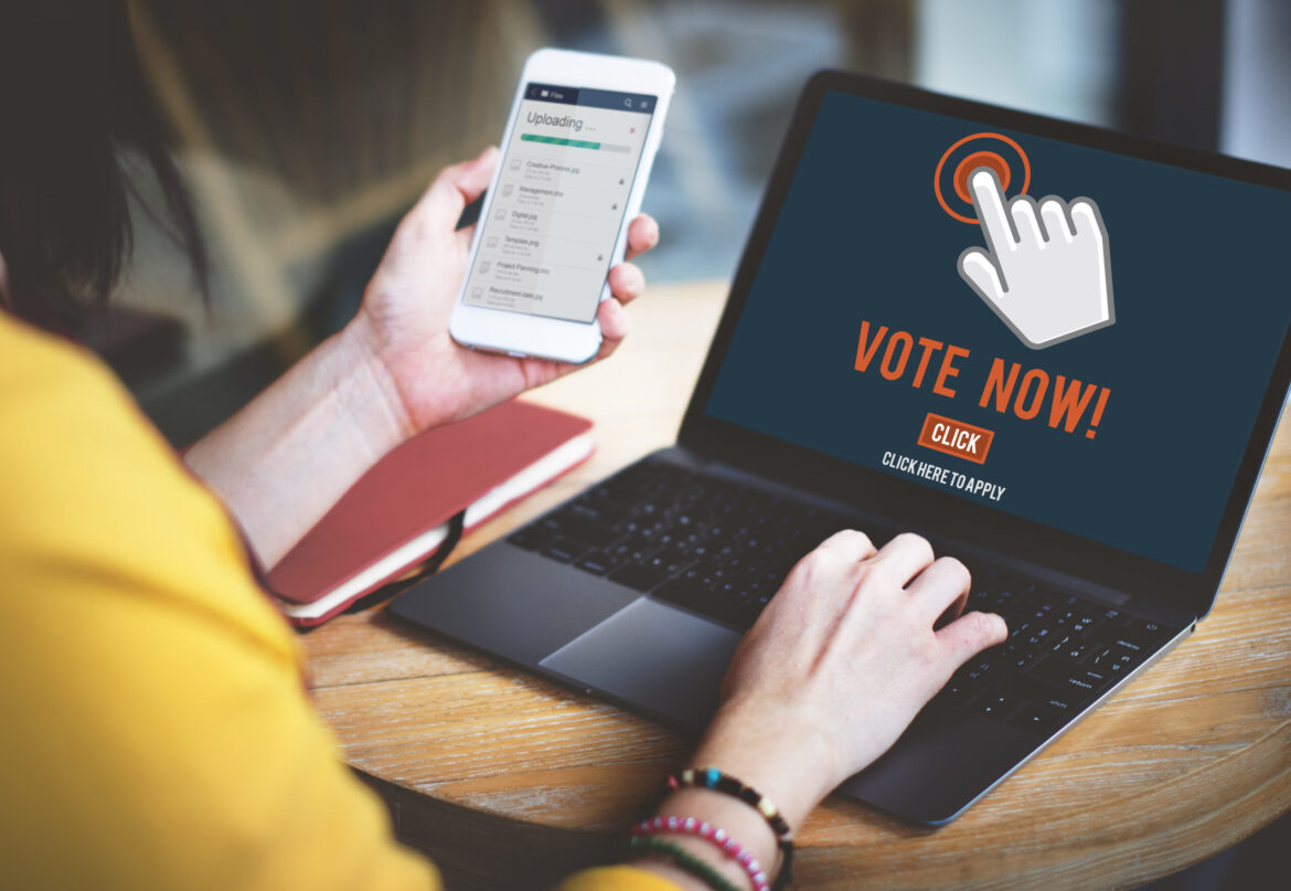 Vote Now Election Polling Political Concept